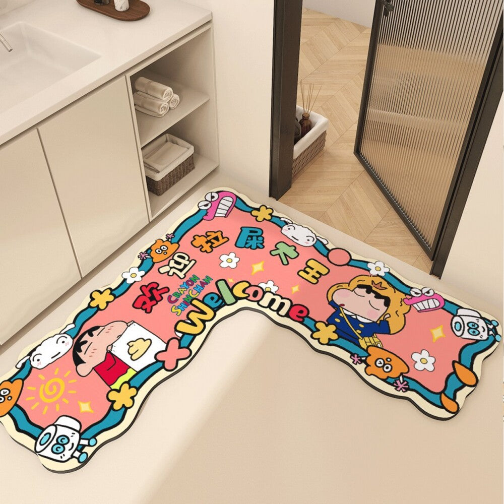 Cartoon Character Welcome Bath Mat Decor — product view 5