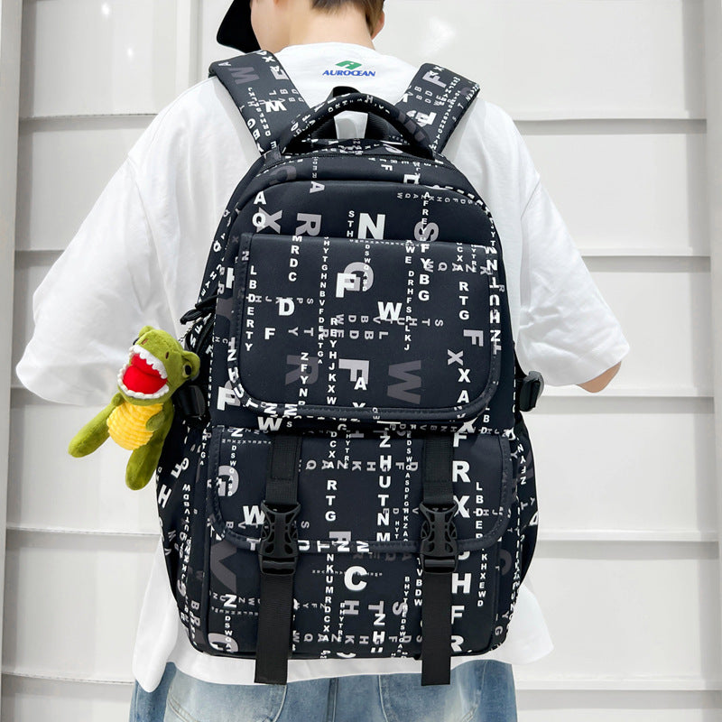 Graphic Print Backpack LoungeYard — product view 3