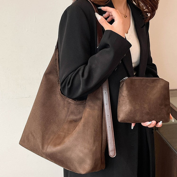 Soft Suede Hobo Shoulder Bag LoungeYard — product view 1