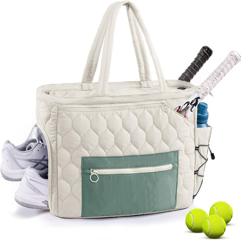 Quilted Multi-Compartment Sports Tote Bag LoungeYard — product view 1