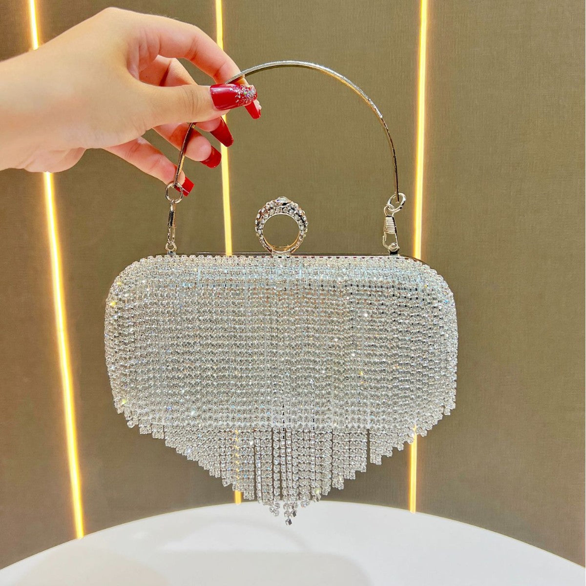 Sparkling Crystal Evening Handbag — product view 1