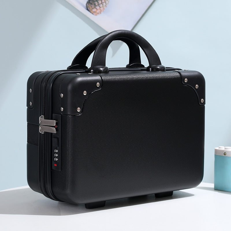 hard-shell vanity carry cosmetic case with reinforced corners and combination lock LoungeYard — product view 7