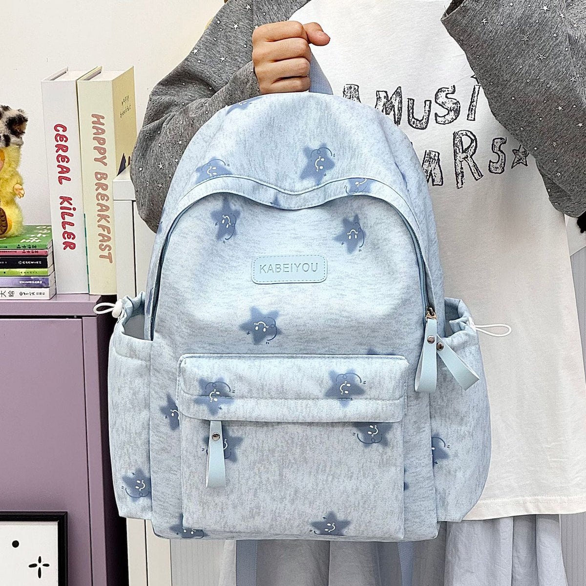 Printed Casual Backpack LoungeYard — product view 3