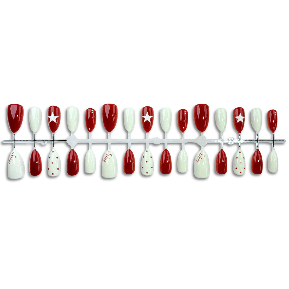 Artistic Holiday-Themed Press-On Nail Set — product view 4