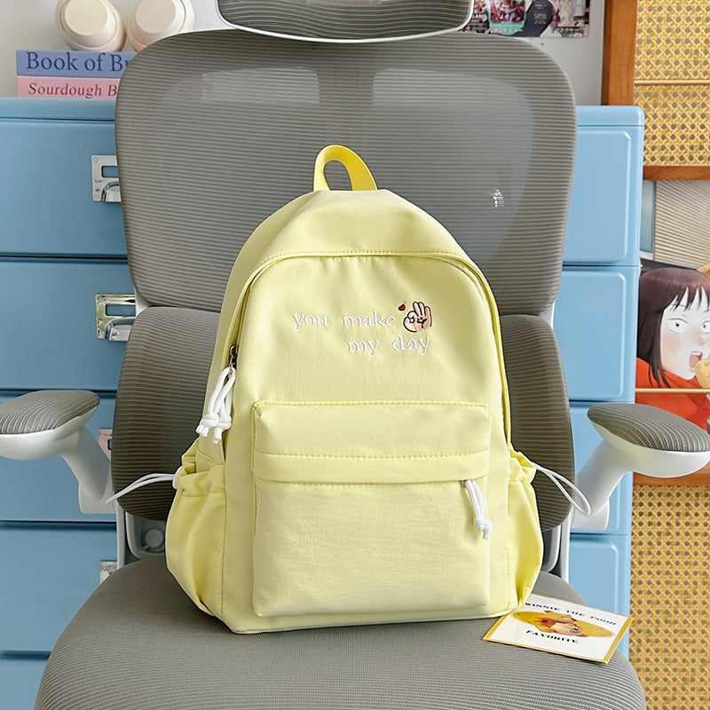 Casual Embroidered Mini Backpack LoungeYard — product view 4