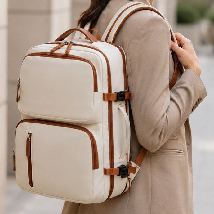 Elegant backpack with multifunctional compartments LoungeYard — product view 1