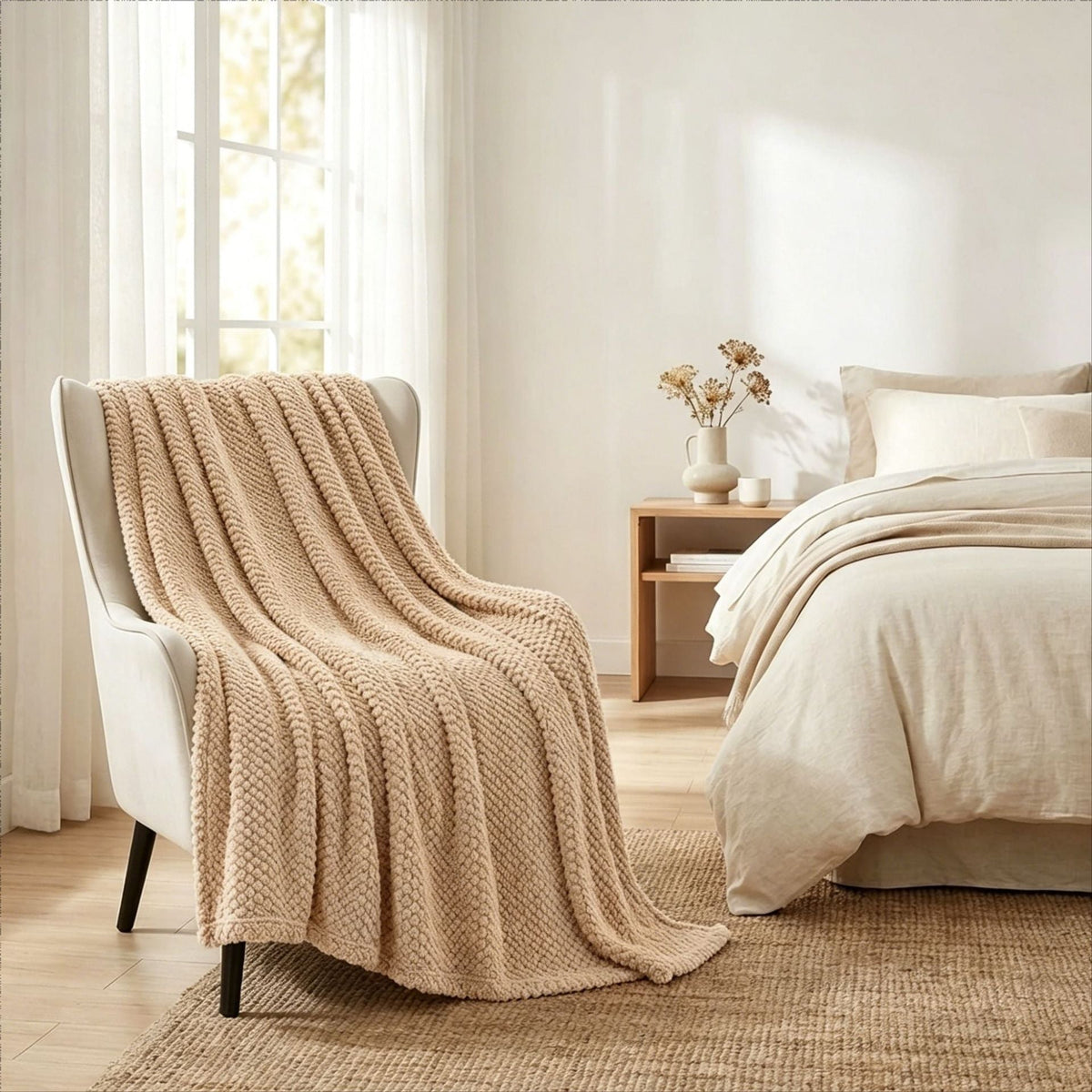 Chunky Knit Throw Blanket — product view 6