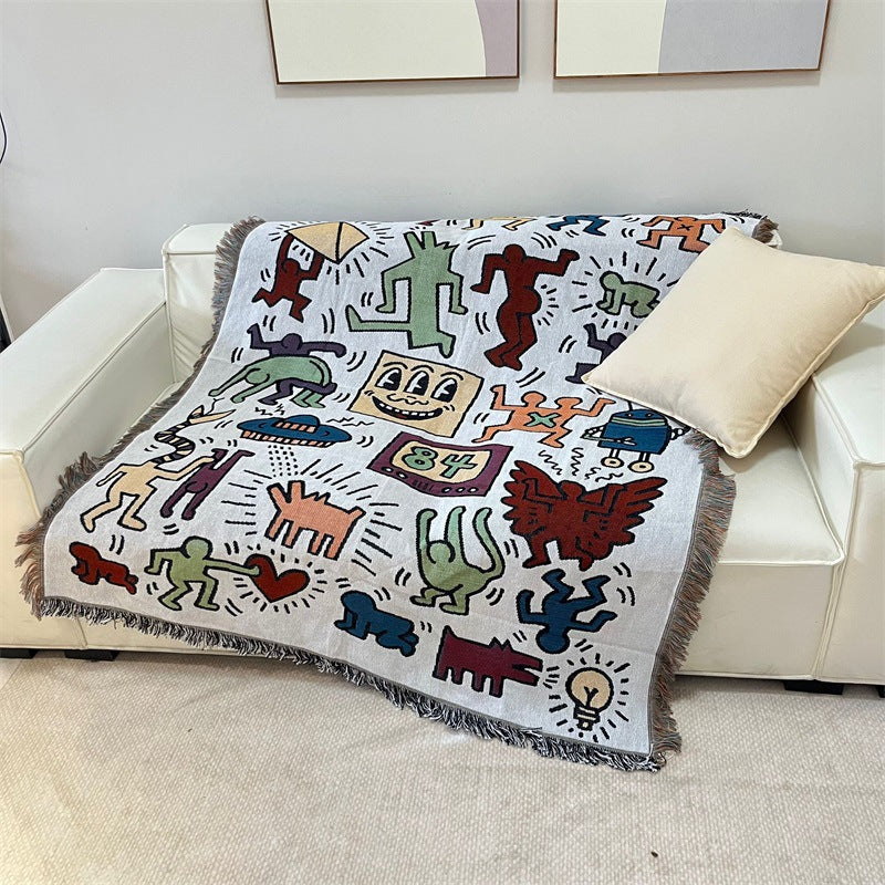 Artistic Graphic Tapestry Blanket — product view 4