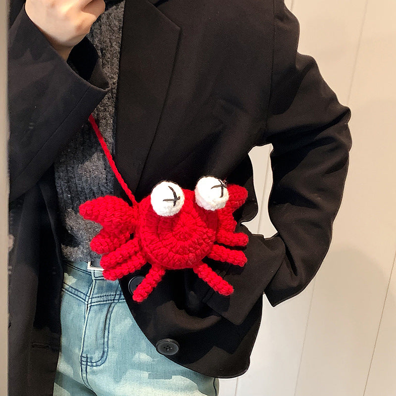 Crochet Crab-Shaped Crossbody Bag — product view 3