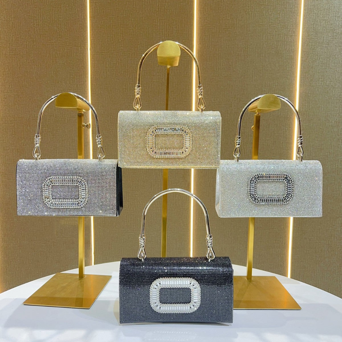 Decorative Rhinestone Evening Purse — product view 4