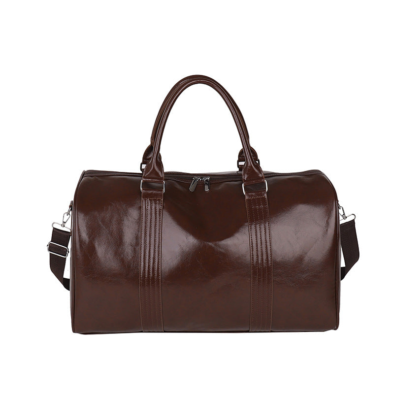 Stylish Leather Travel Duffel LoungeYard — product view 5