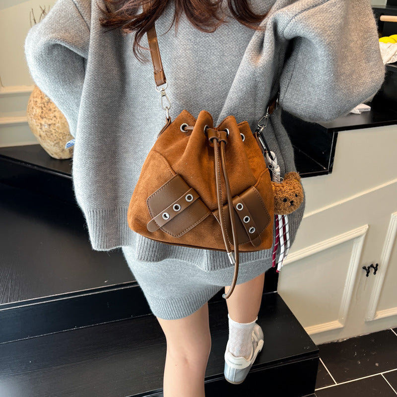Suede Bucket Bag LoungeYard — product view 4