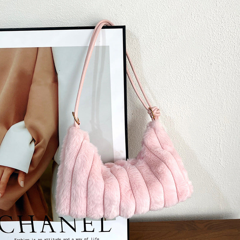 Plush Textured Handbag — product view 6