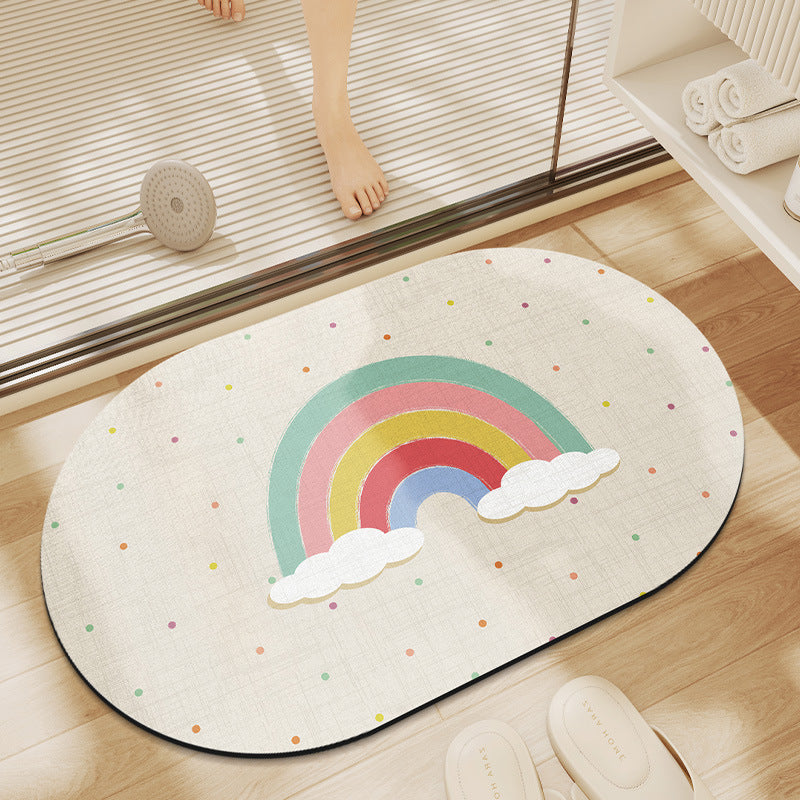 Playful Hot Air Balloon Bathroom Mat — product view 3