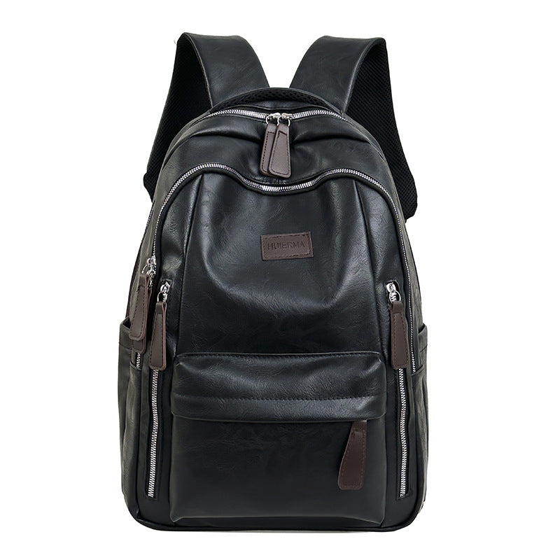 Leather Laptop Backpack — product view 1