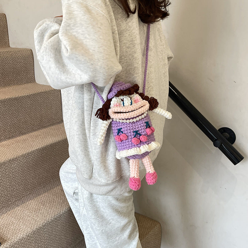 Crochet Character Plush Handbag — product view 2