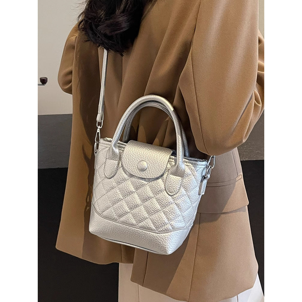 Quilted Mini Top-Handle Handbag LoungeYard — product view 3
