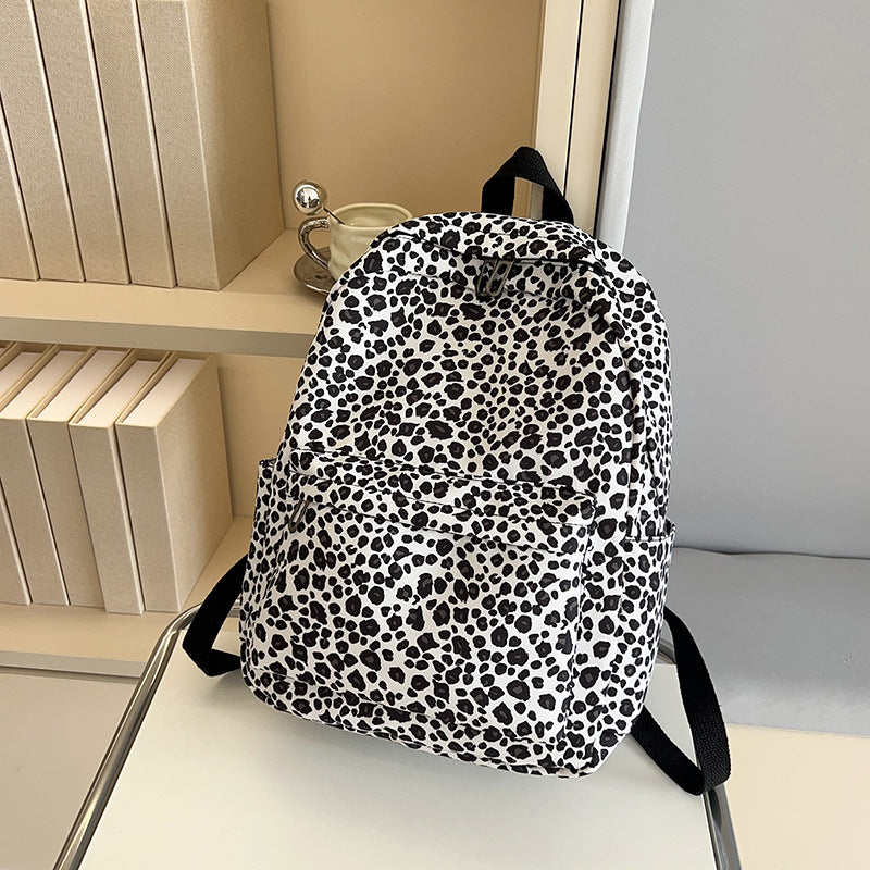 Stylish Backpack in Leopard Print LoungeYard — product view 4