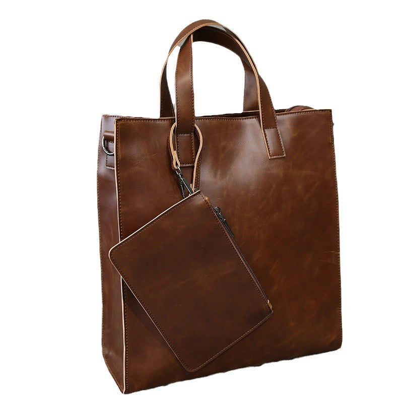 Stylish and Spacious Leather Bag LoungeYard — product view 5