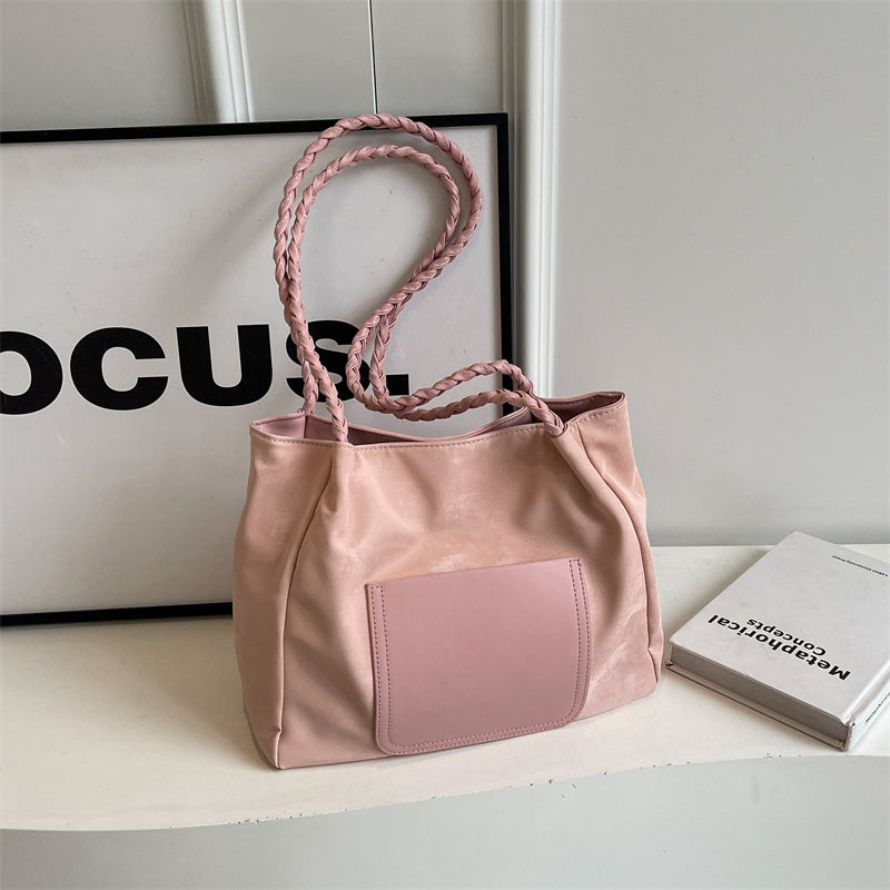 Stylish Braided Handle Handbag LoungeYard — product view 7