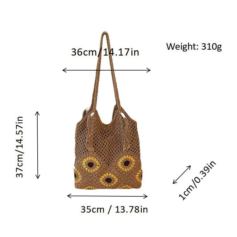Structured Macrame Bag LoungeYard — product view 4