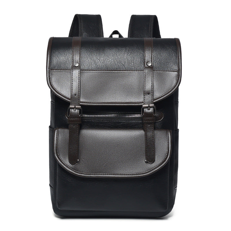 Premium Leather Laptop Backpack LoungeYard — product view 3
