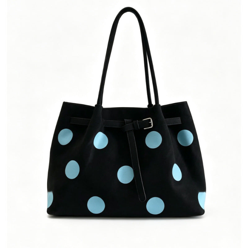 Stylish Polka Dot Tote Bag LoungeYard — product view 5