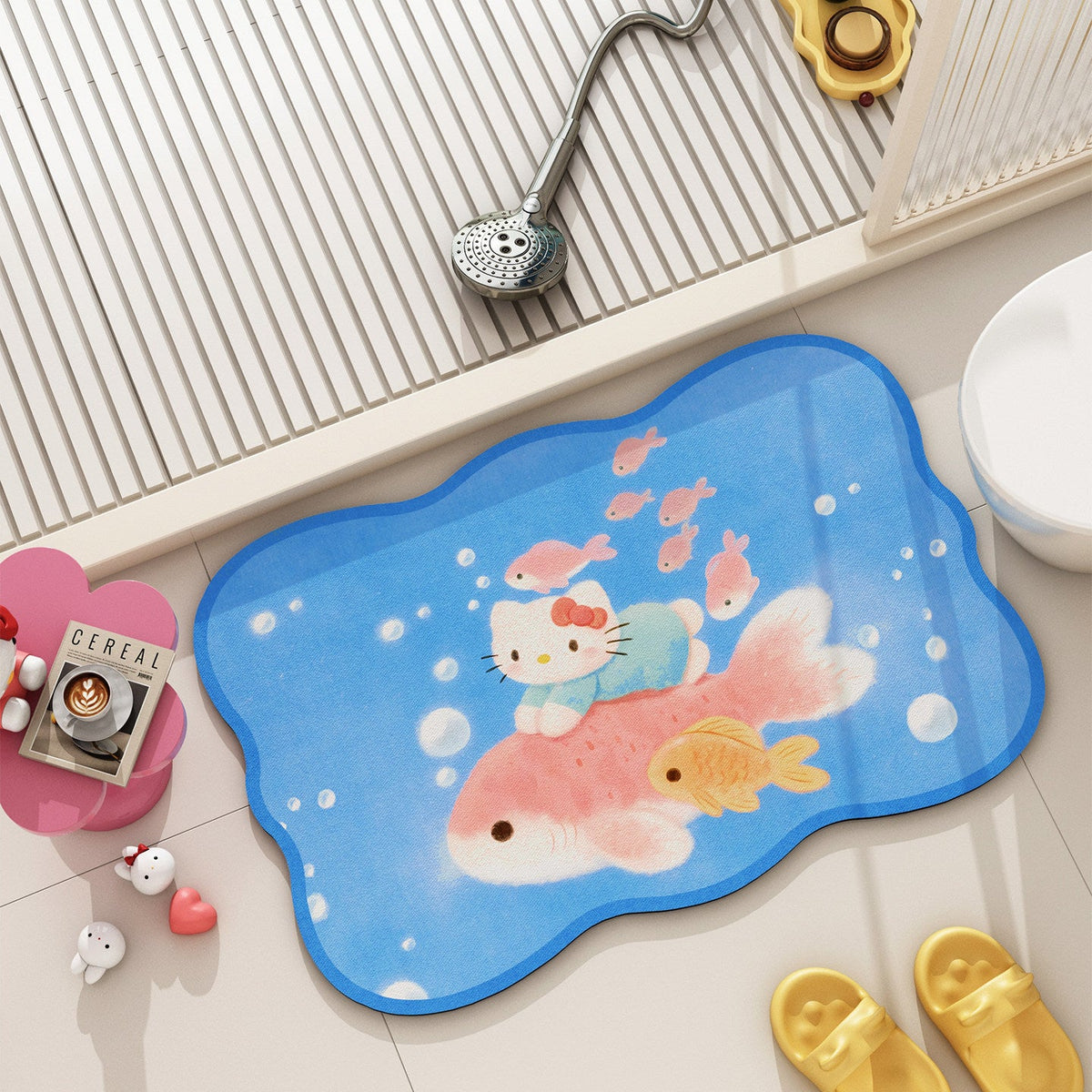Cartoon-Themed Bath Mat — product view 3