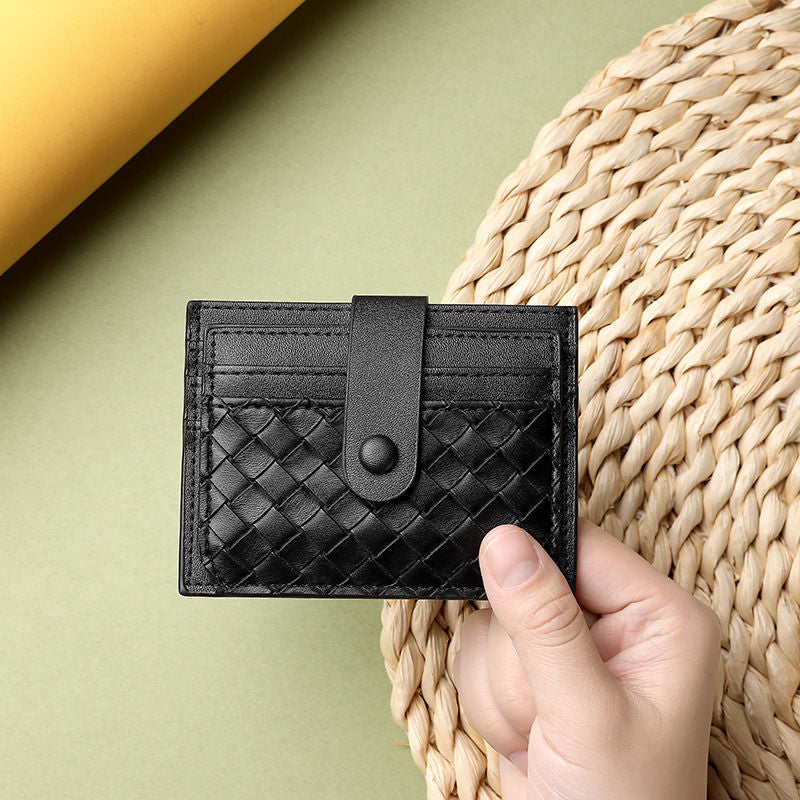 Premium Textured Leather Card Wallet — product view 2
