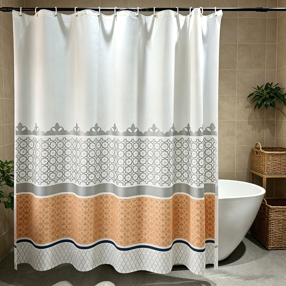 Stylish Geometric Shower Curtain LoungeYard — product view 7