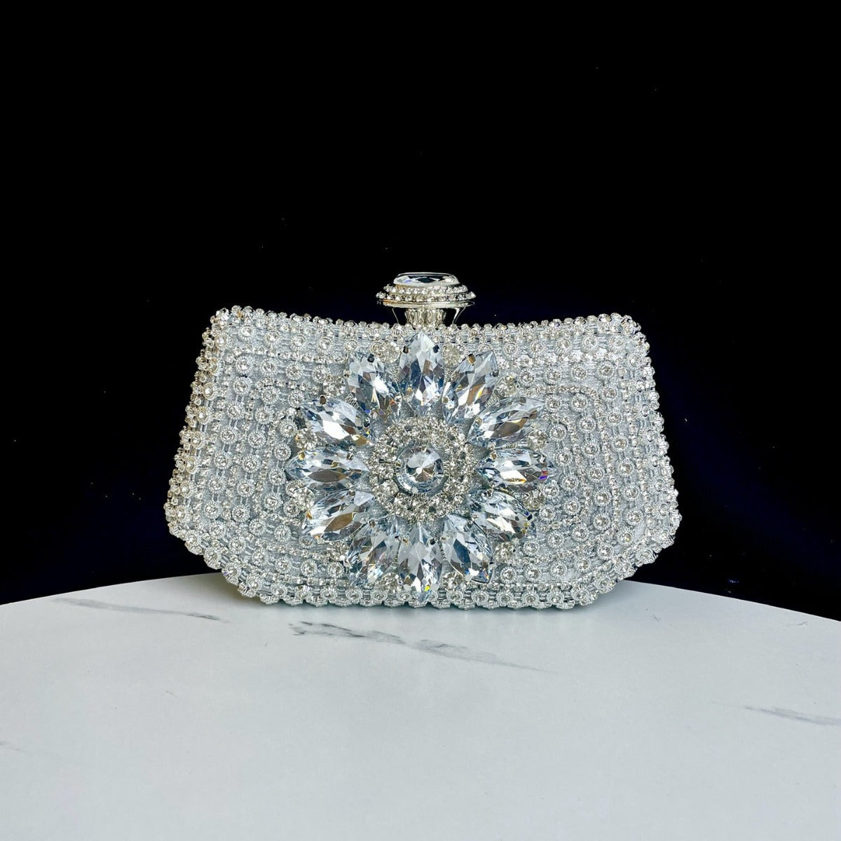 Sparkling Rhinestone Decorative Clutch — product view 1