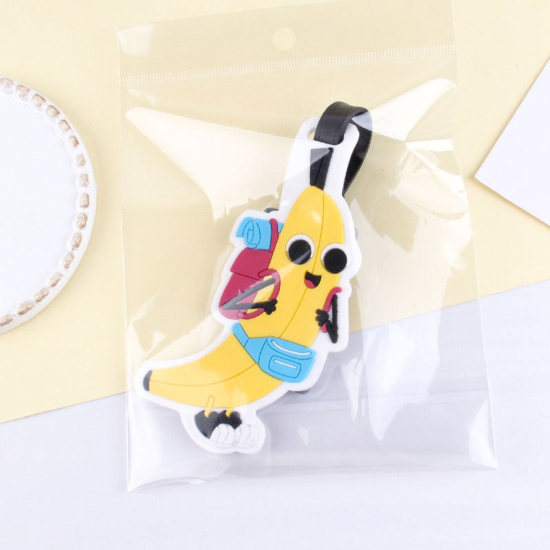 Fun Banana Character Luggage Tag LoungeYard — product view 4