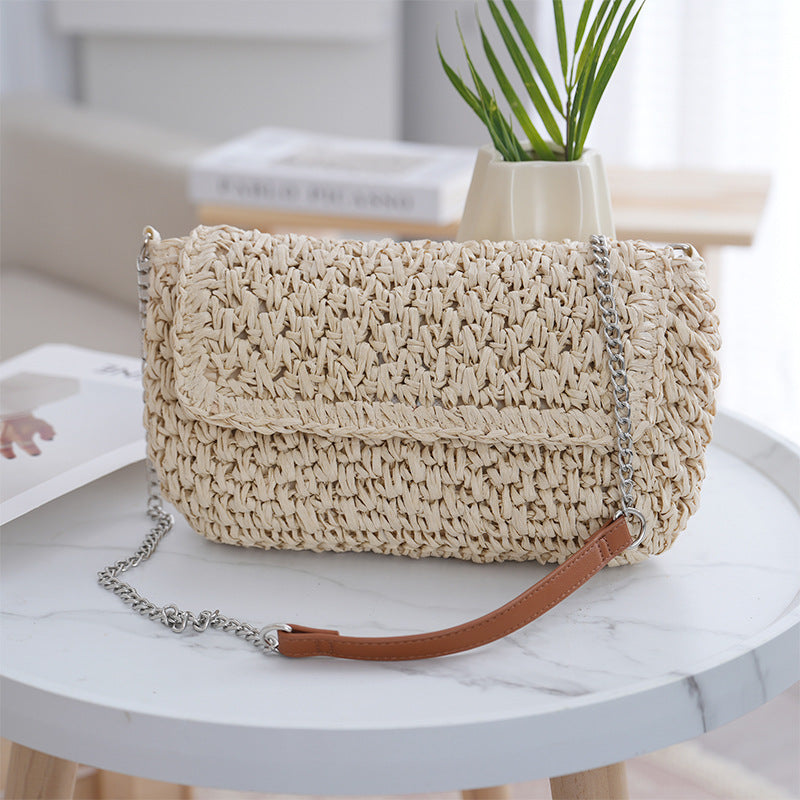 Handmade shoulder bag with metallic accents LoungeYard — product view 1