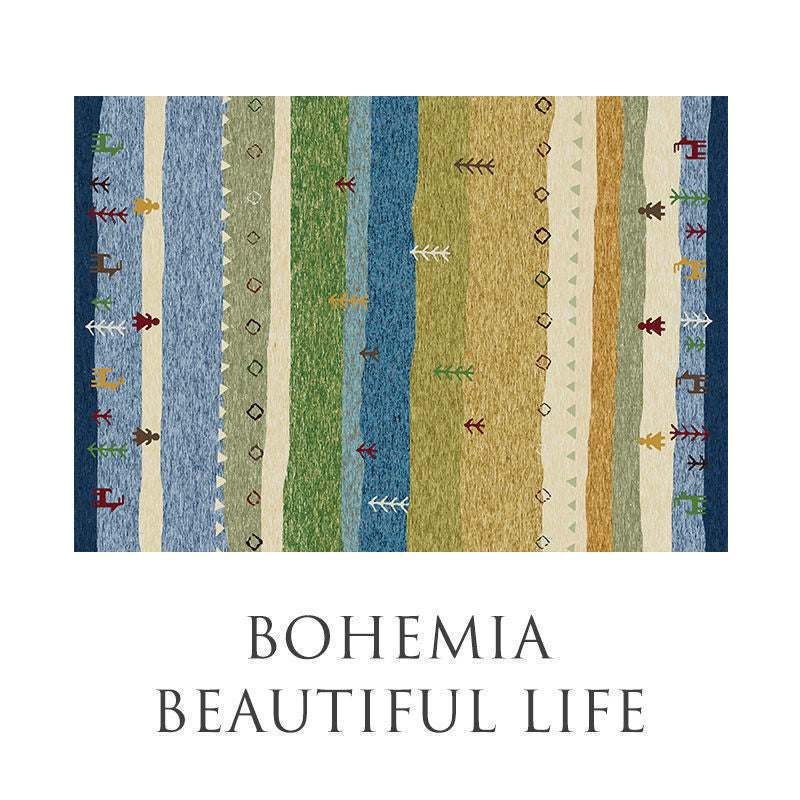 Decorative Patchwork Area Rug Bowlift — product view 5