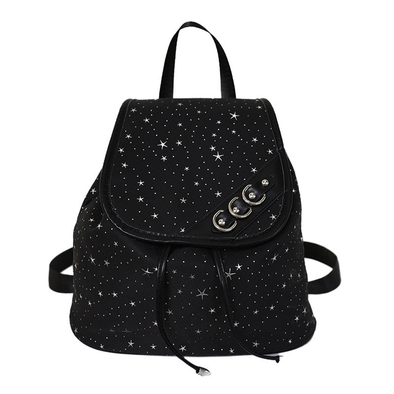 Stylish Starry Pattern Backpack — product view 1