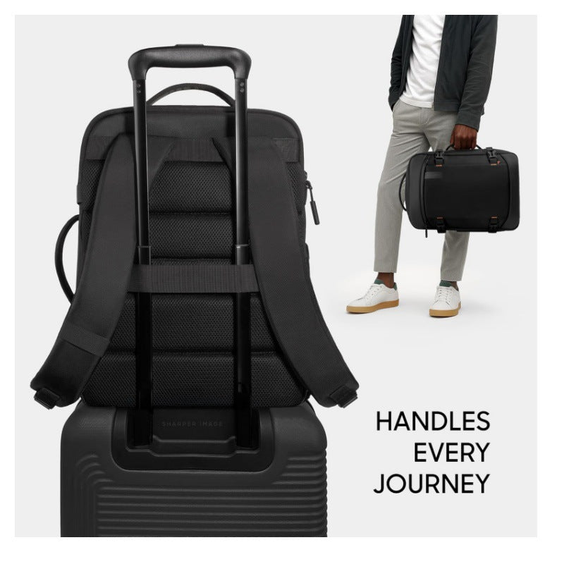 Multifunctional backpack with ergonomic design and multiple storage compartments LoungeYard — product view 3