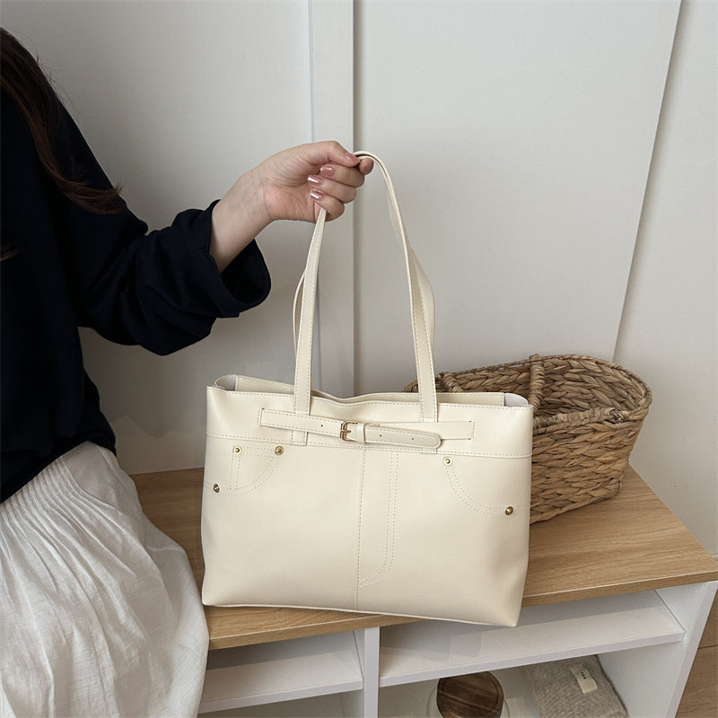 Chic Faux Leather Tote Bag — product view 7