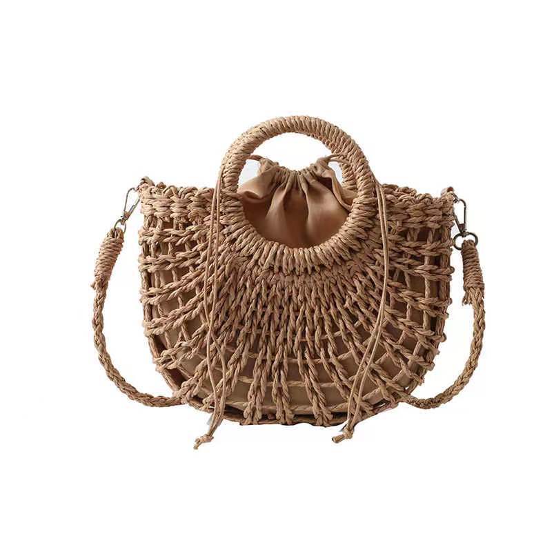 Handcrafted basket bag with playful design LoungeYard — product view 5