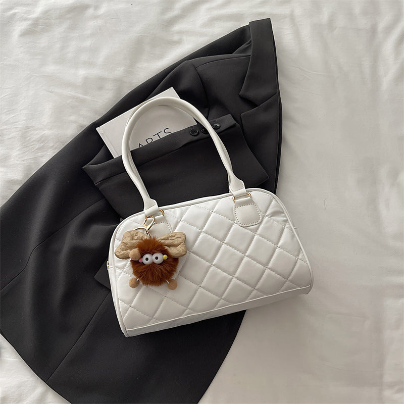 Quilted Faux Leather Handbag LoungeYard — product view 7