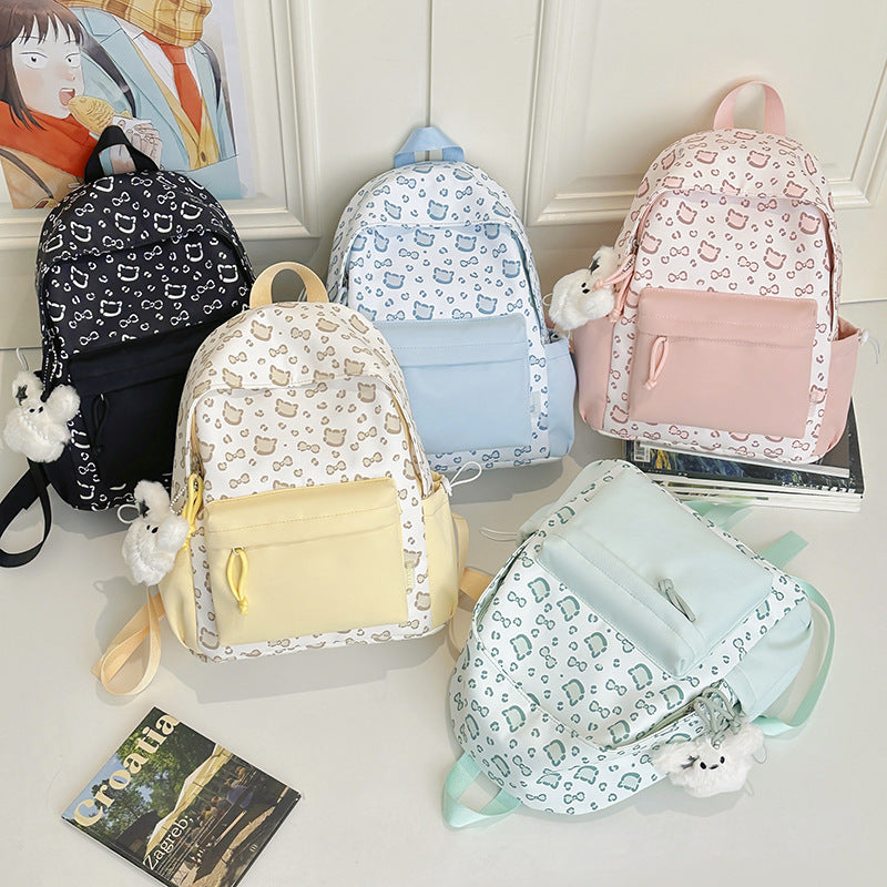 Cute Animal Print Backpack LoungeYard — product view 4