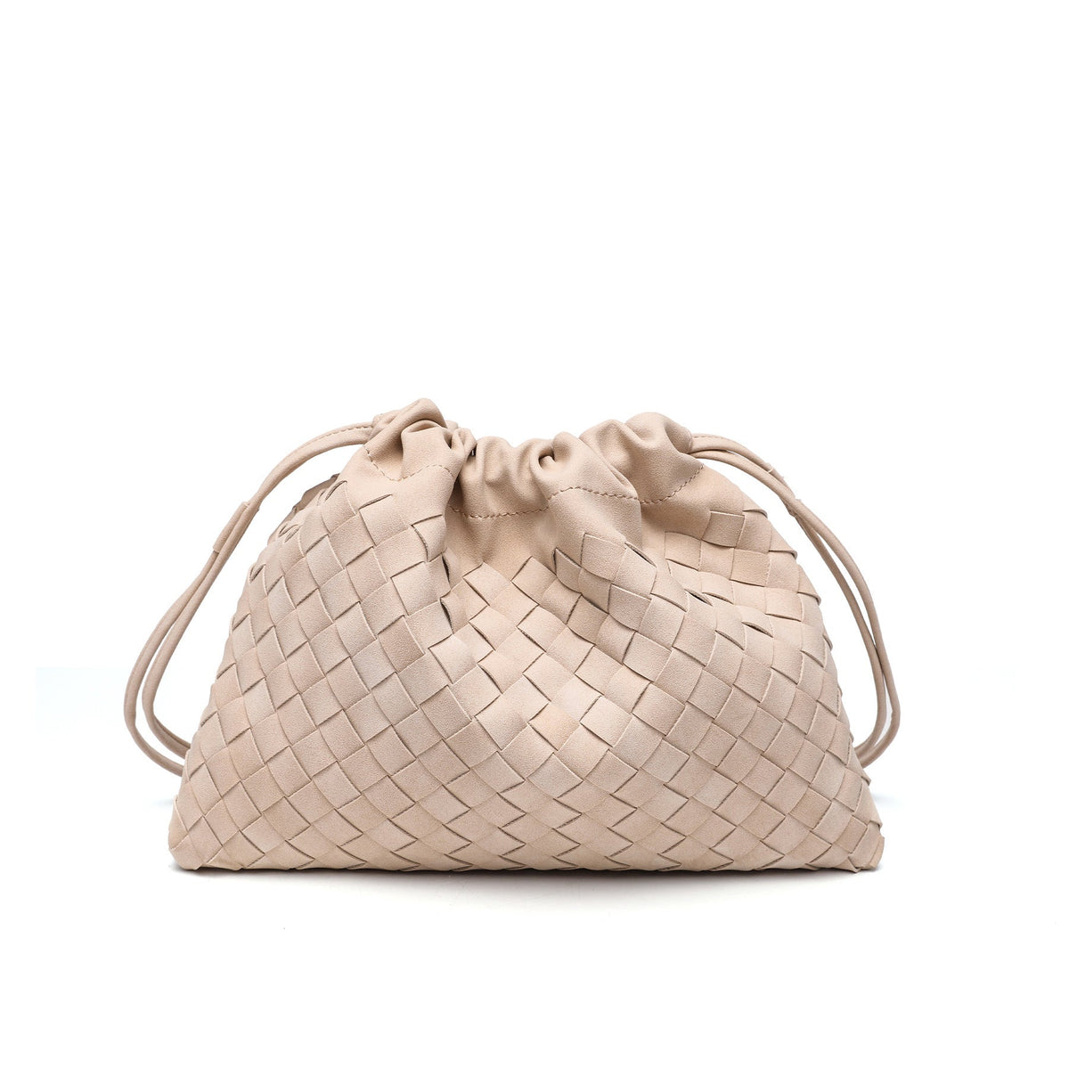 Woven Drawstring Shoulder Bag LoungeYard — product view 4