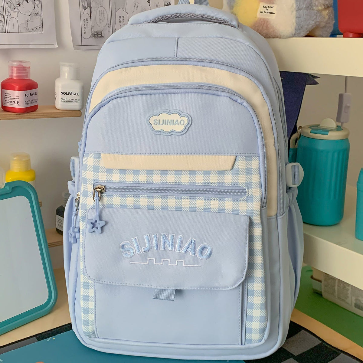 Multi-Pocket School Backpack LoungeYard — product view 7