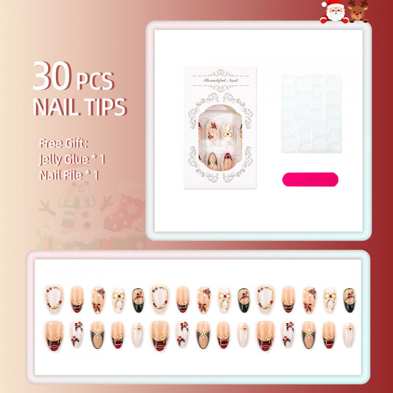 Festive Themed Decorative Press-On Nails — product view 4