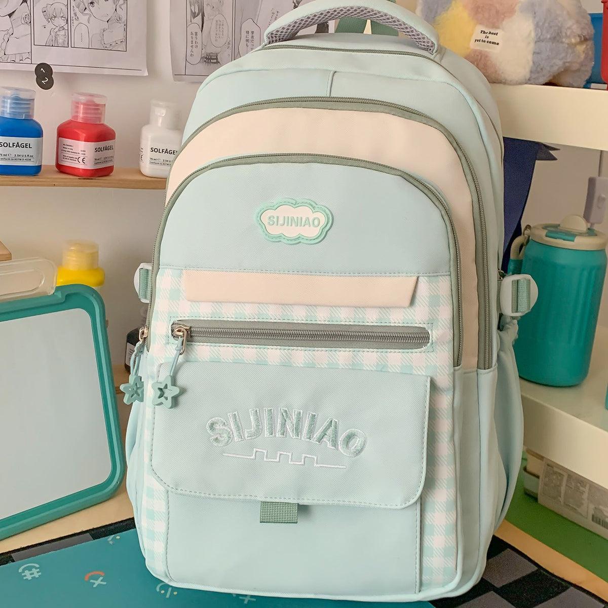 Multi-Pocket School Backpack LoungeYard — product view 6