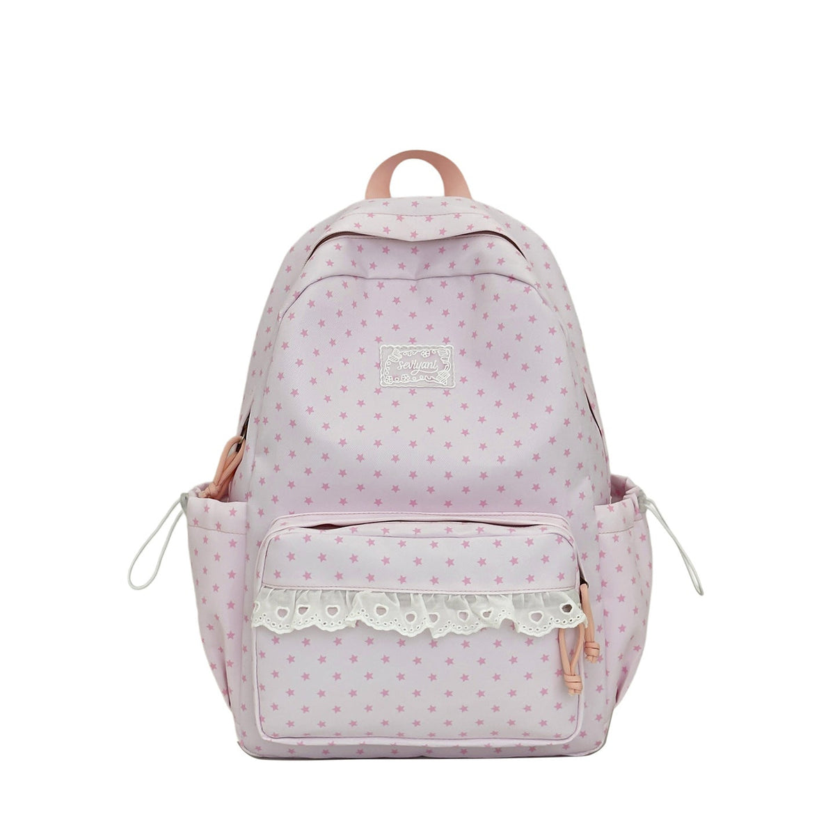 Playful Star-Printed Backpack LoungeYard — product view 5