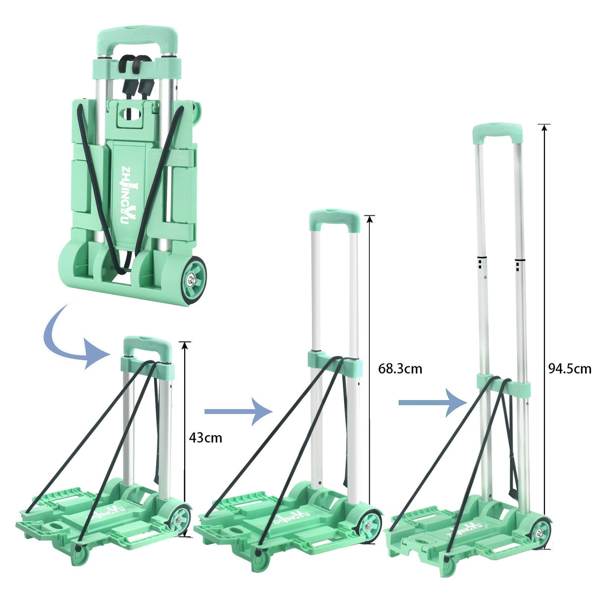 Folding Luggage Cart LoungeYard — product view 2