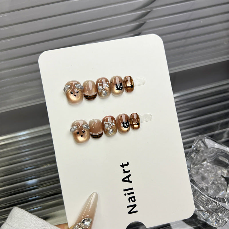 Creative Animal-Themed Press-On Nails — product view 1