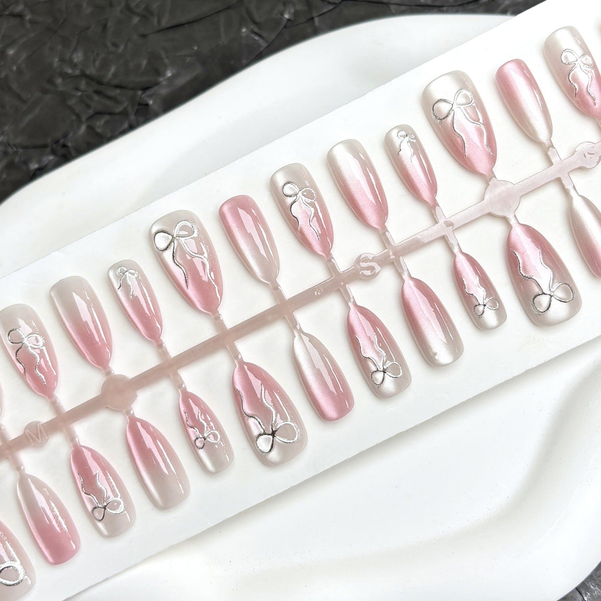 Elegant Rhinestone-Decorated Press-On Nails — product view 2