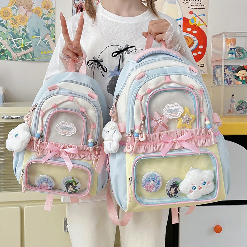 Multi-Functional Clear Front Backpack LoungeYard — product view 3