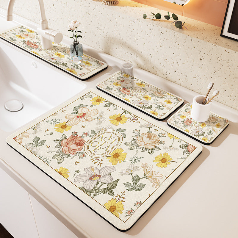 Decorative Kitchen Drying Mat Set — product view 2